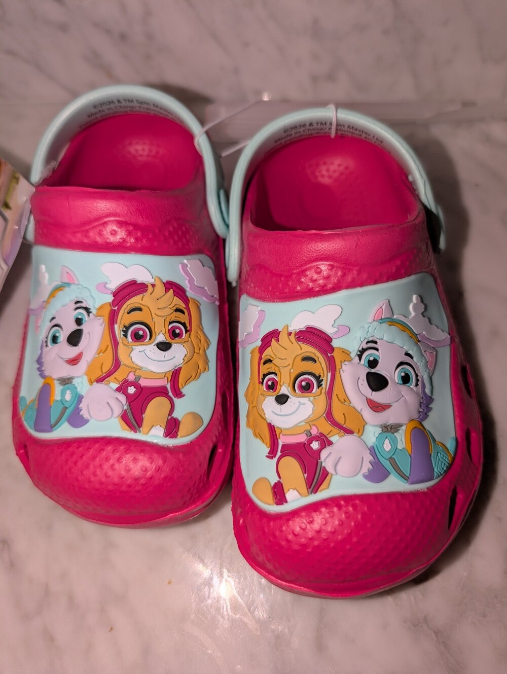 🆕 Nickelodeon Paw Patrol Pink Kids Character Clog Sandals Little Girl 7 8 11 12
